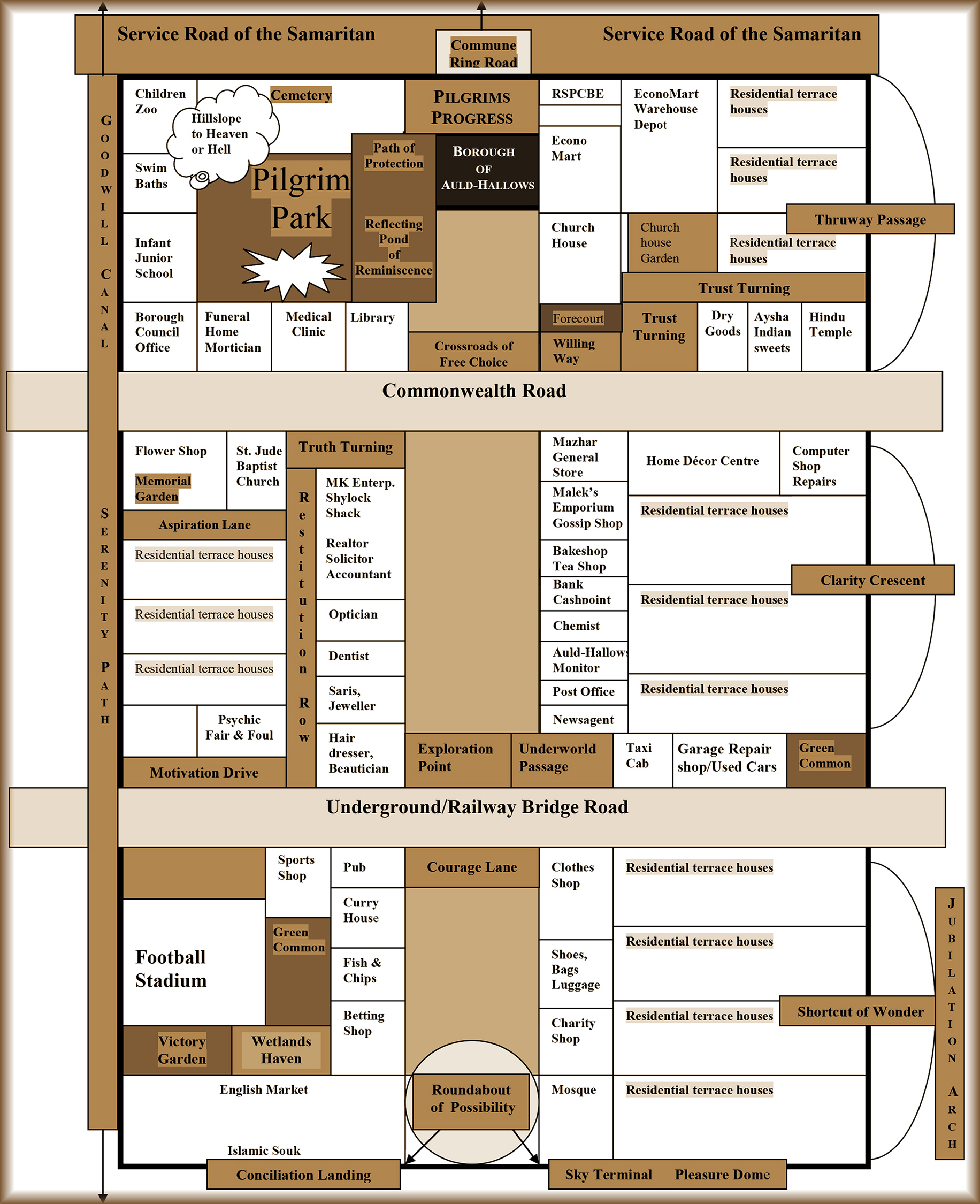 Map of Auld-Hallows Borough